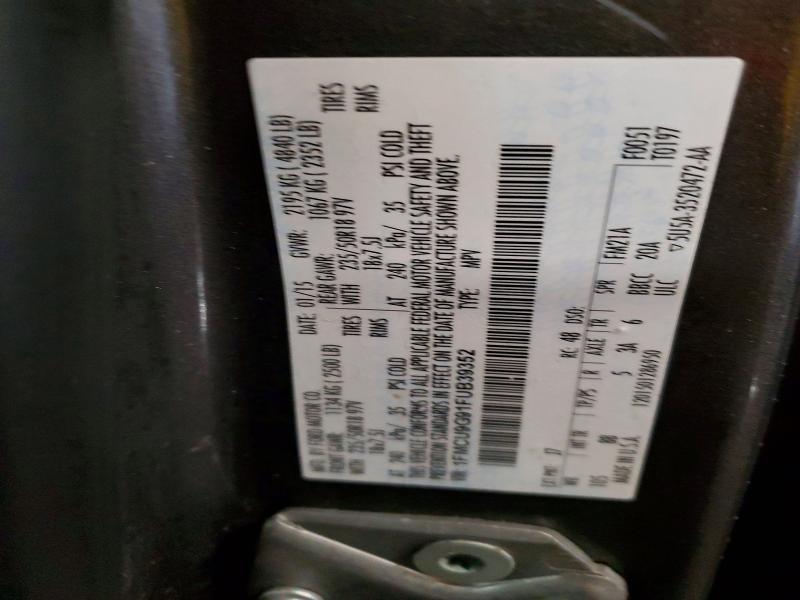 Photo 14 from auction – 2015 FORD ESCAPE with VIN 1FMCU9G91FUB39352