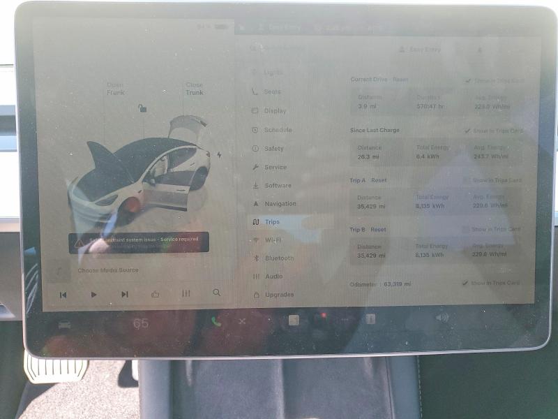 Photo 9 from auction – 2022 TESLA MODEL 3 with VIN 5YJ3E1EA9NF355098