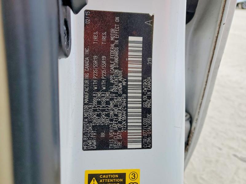 Photo 14 from auction – 2015 LEXUS RX 350 with VIN 2T2ZK1BA4FC184818