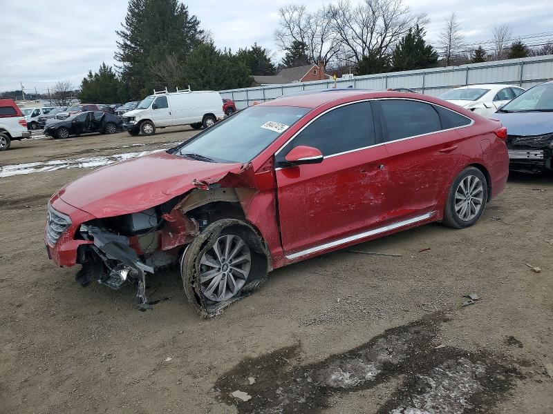 HYUNDAI SONATA 2017 with VIN 5NPE34AFXHH512077 - Photo from auction