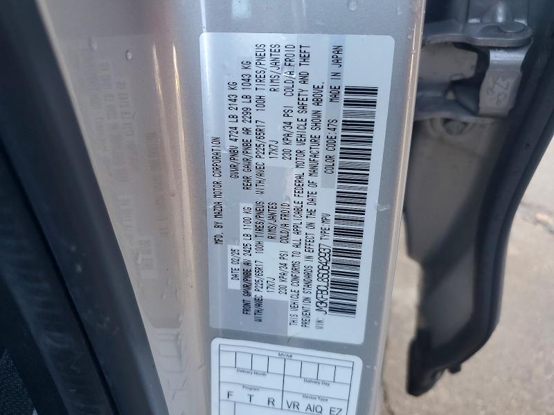 Photo 14 from auction – 2025 MAZDA CX-5 PREFE with VIN JM3KFBCL8S0642937