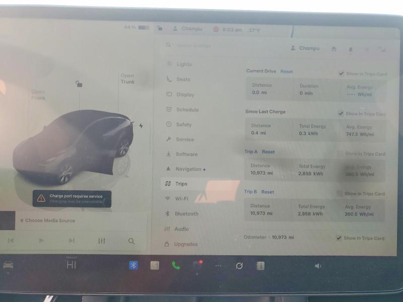 Photo 9 from auction – 2023 TESLA MODEL Y with VIN 7SAYGDEEXPA053892