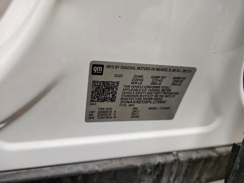 Photo 14 from auction – 2023 CHEVROLET EQUINOX PR with VIN 3GNAXXEG5PL173547
