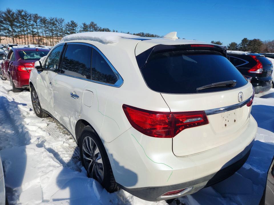 Photo 2 from auction – 2014 ACURA MDX TECHNO with VIN 5FRYD4H44EB012682