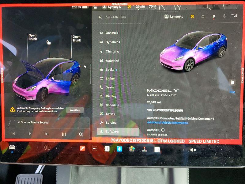 Photo 9 from auction – 2025 TESLA MODEL Y with VIN 7SAYGDED1SF220918