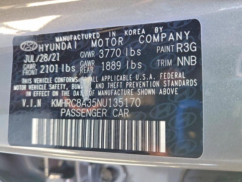 Photo 14 from auction – 2022 HYUNDAI VENUE SEL with VIN KMHRC8A35NU135170