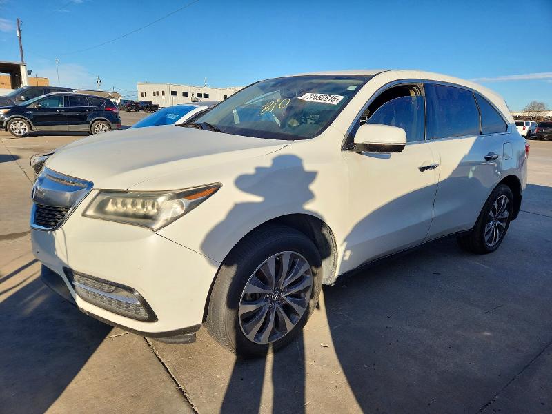 ACURA MDX 2014 with VIN 5FRYD3H4XEB016004 - Photo from auction