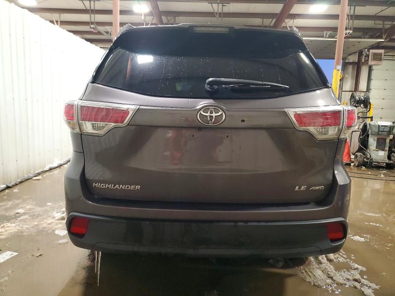 Photo 6 from auction – 2016 TOYOTA HIGHLANDER with VIN 5TDBKRFH1GS316471