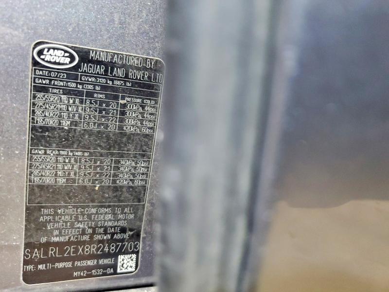 Photo 14 from auction – 2024 LAND ROVER DISCOVERY with VIN SALRL2EX8R2487703