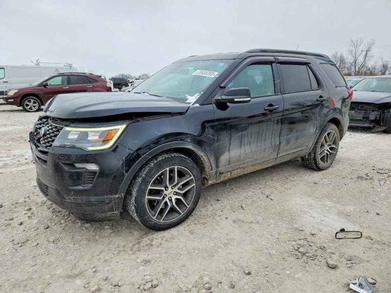 FORD EXPLORER S 2018 with VIN 1FM5K8GT9JGA65996 - Photo from auction