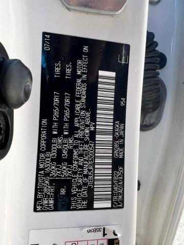 Photo 10 from auction – 2014 TOYOTA 4RUNNER SR with VIN JTEBU5JR7E5200547