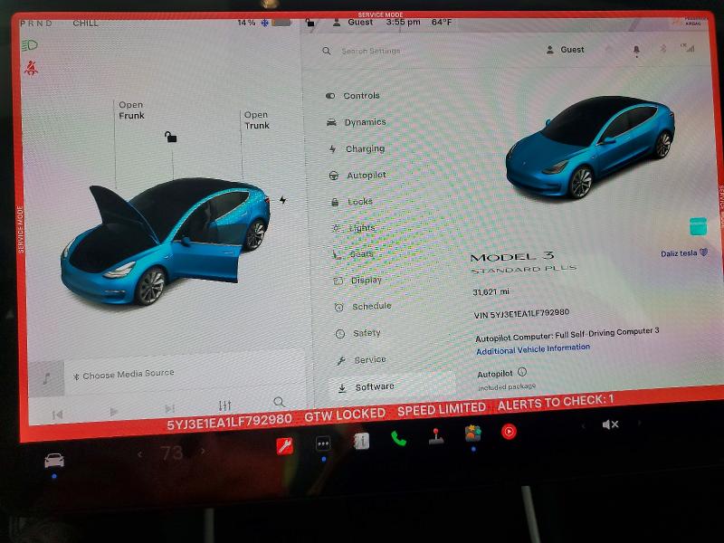 Photo 9 from auction – 2020 TESLA MODEL 3 with VIN 5YJ3E1EA1LF792980