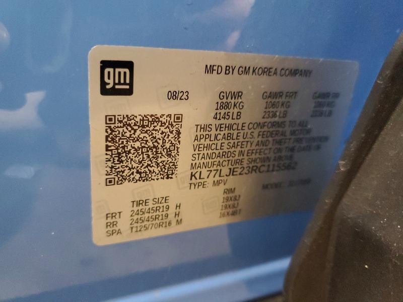 Photo 14 from auction – 2024 CHEVROLET TRAX with VIN KL77LJE23RC115562
