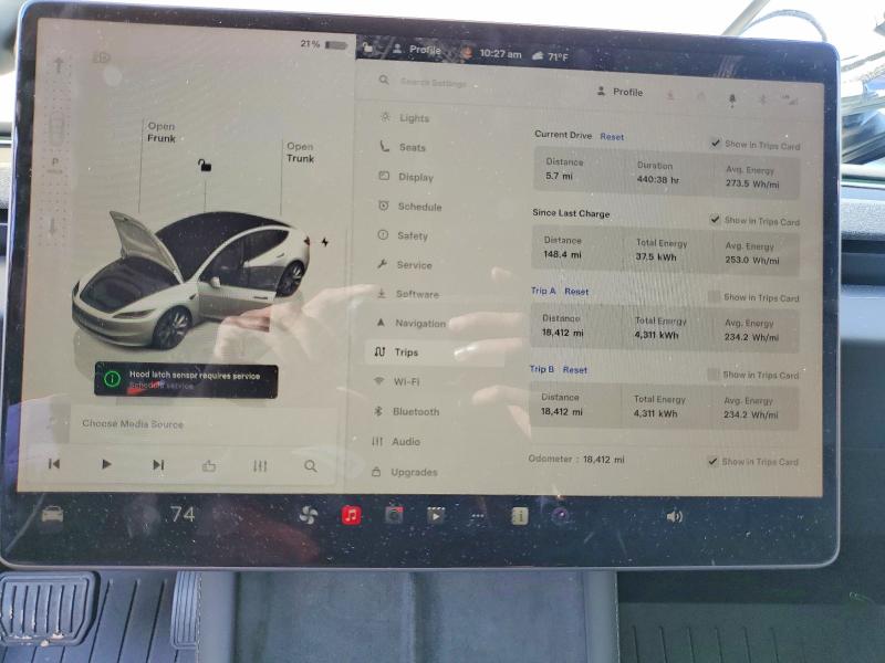 Photo 9 from auction – 2025 TESLA MODEL 3 with VIN 5YJ3E1EA3SF903706