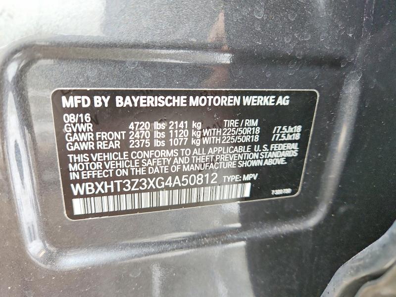 Photo 14 from auction – 2016 BMW X1 with VIN WBXHT3Z3XG4A50812