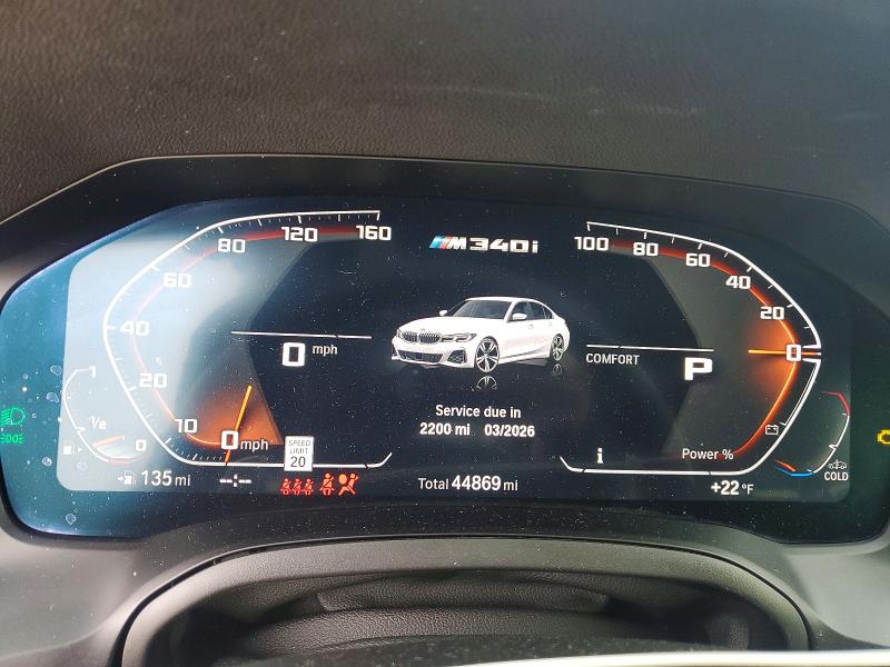 Photo 9 from auction – 2022 BMW M340XI with VIN 3MW5U9J07N8C48334