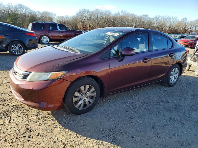 HONDA CIVIC 2012 with VIN 19XFB2F55CE077896 - Photo from auction