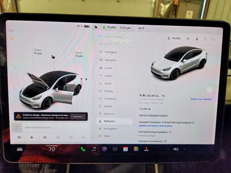 Photo 9 from auction – 2020 TESLA MODEL Y with VIN 5YJYGDEE6LF045671