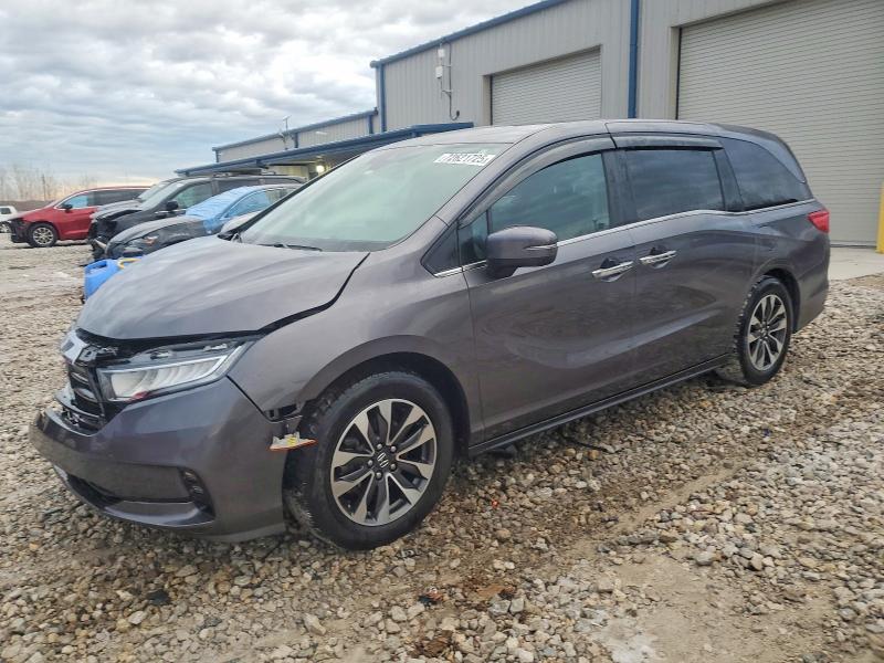 HONDA ODYSSEY EX 2021 with VIN 5FNRL6H74MB025672 - Photo from auction