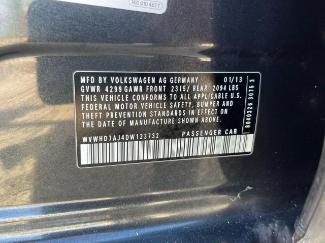 Photo 10 from auction – 2013 VOLKSWAGEN GTI with VIN WVWHD7AJ4DW123732