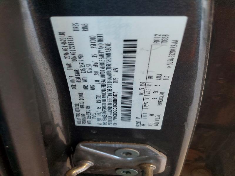 Photo 14 from auction – 2019 FORD ESCAPE SE with VIN 1FMCU0GD8KUB06875