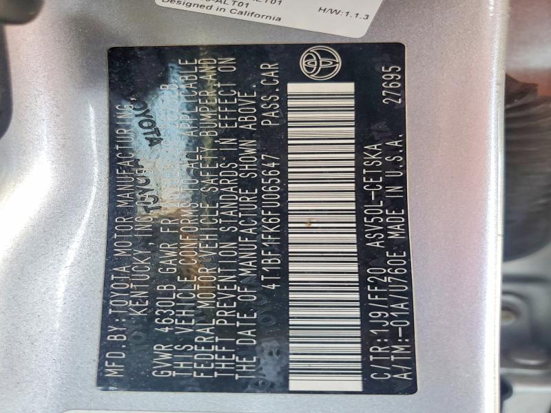 Photo 14 from auction – 2015 TOYOTA CAMRY with VIN 4T1BF1FK6FU065647