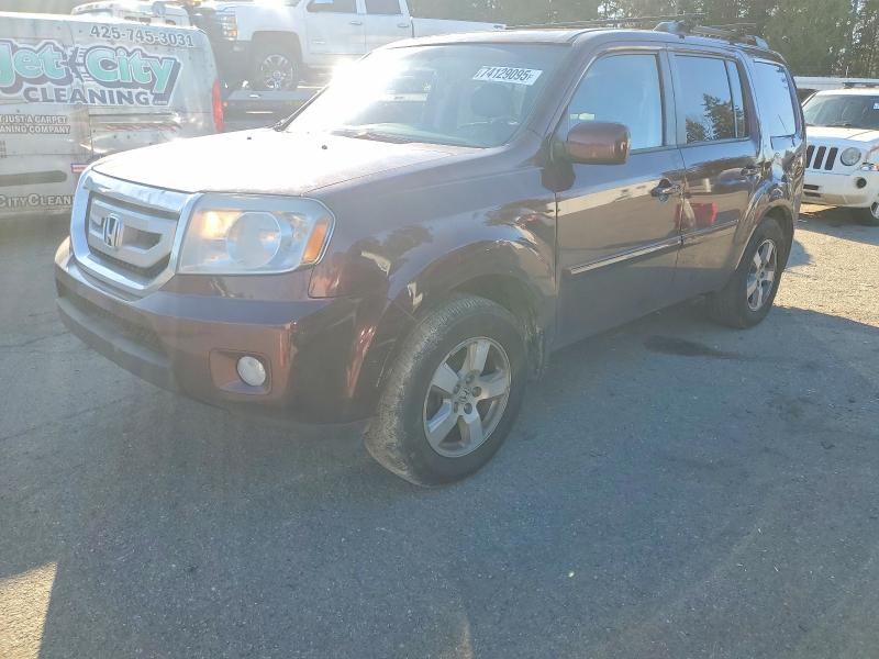 HONDA PILOT EX 2011 with VIN 5FNYF4H44BB081752 - Photo from auction