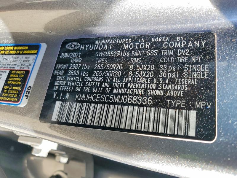 Photo 14 from auction – 2021 GENESIS GV80 BASE with VIN KMUHCESC5MU068336