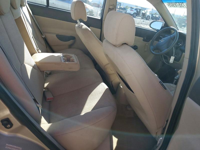 Photo 10 from auction – 2007 HYUNDAI ACCENT GLS with VIN KMHCN46C07U120211