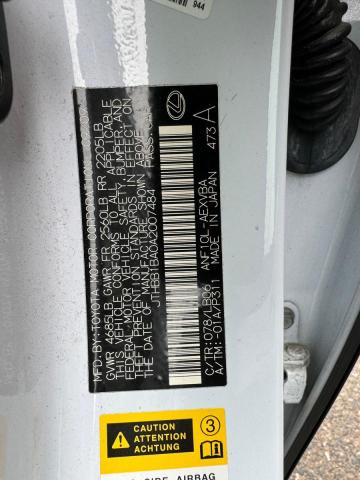 Photo 10 from auction – 2010 LEXUS HS 250H with VIN JTHBB1BA0A2007484