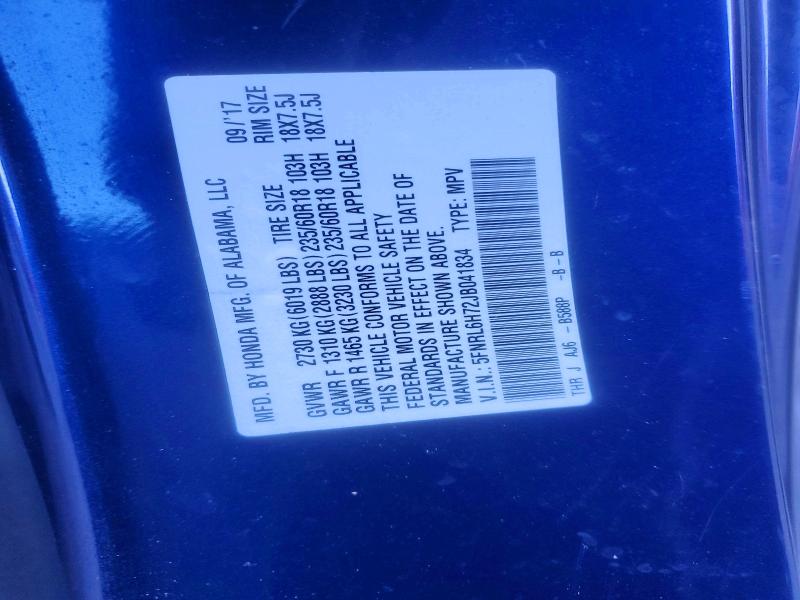 Photo 14 from auction – 2018 HONDA ODYSSEY EX with VIN 5FNRL6H72JB041834