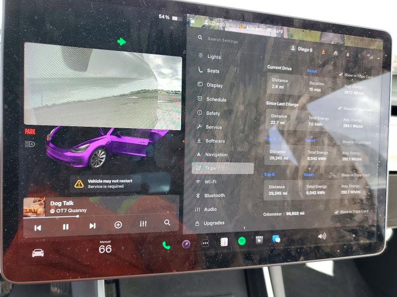 Photo 9 from auction – 2020 TESLA MODEL 3 with VIN 5YJ3E1EAXLF645752
