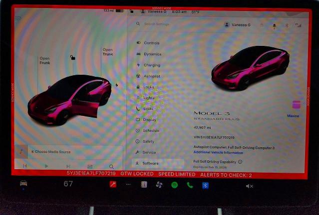 Photo 9 from auction – 2020 TESLA MODEL 3 with VIN 5YJ3E1EA7LF707219