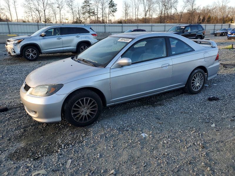 HONDA CIVIC EX 2005 with VIN 1HGEM229X5L061753 - Photo from auction