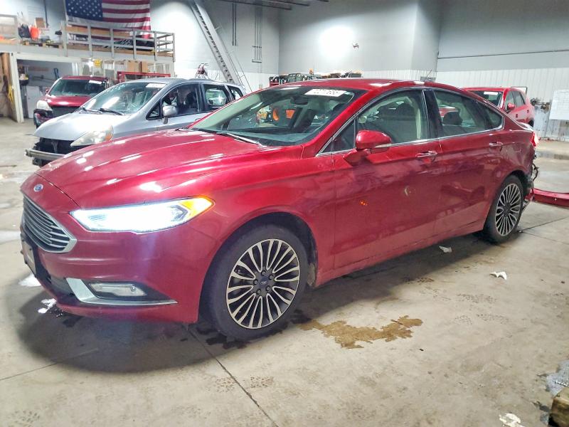 FORD FUSION SE 2017 with VIN 3FA6P0T99HR123393 - Photo from auction