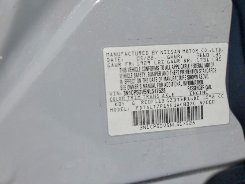 Photo 14 from auction – 2022 NISSAN KICKS with VIN 3N1CP5DV5NL517528