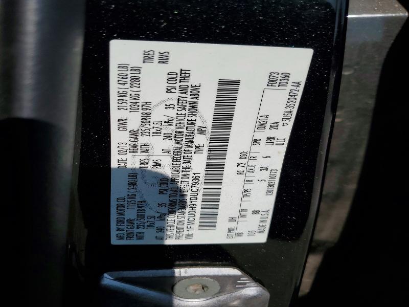 Photo 14 from auction – 2013 FORD ESCAPE SEL with VIN 1FMCU0H91DUC79361
