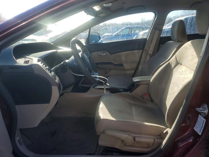 Photo 7 from auction – 2012 HONDA CIVIC LX with VIN 2HGFB2F51CH605813