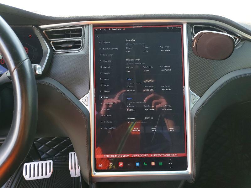 Photo 9 from auction – 2016 TESLA MODEL X with VIN 5YJXCBE44GF008174