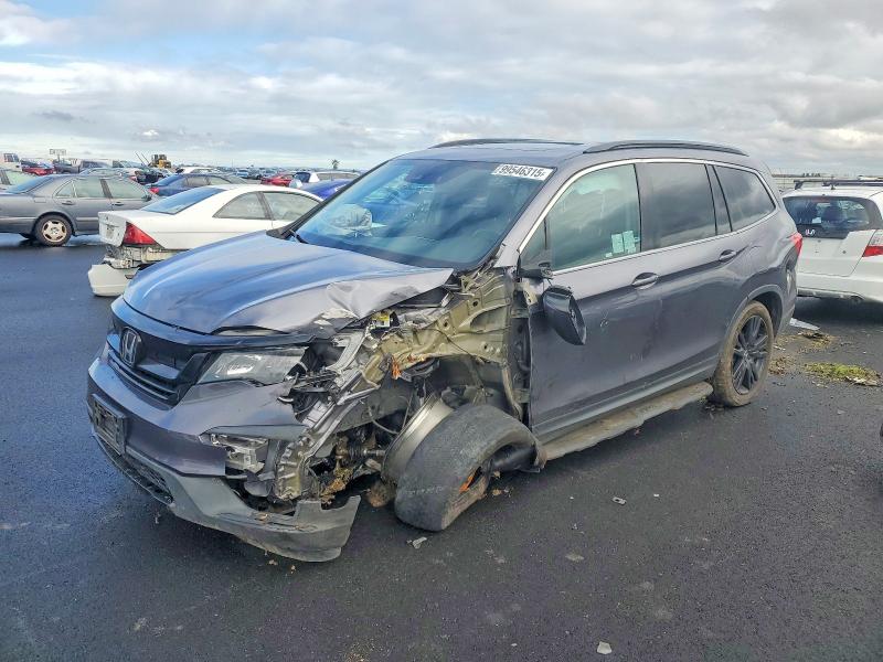 HONDA PILOT SE 2021 with VIN 5FNYF6H2XMB081249 - Photo from auction