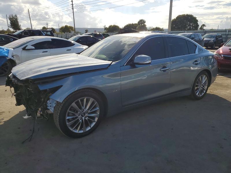 INFINITI Q50 LUXE 2019 with VIN JN1EV7APXKM518529 - Photo from auction
