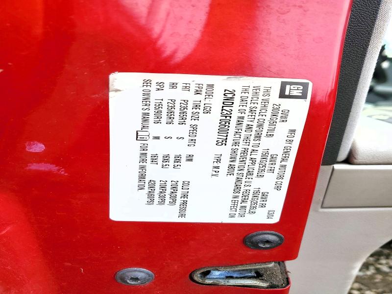 Photo 14 from auction – 2005 CHEVROLET EQUINOX LS with VIN 2CNDL23F056007755