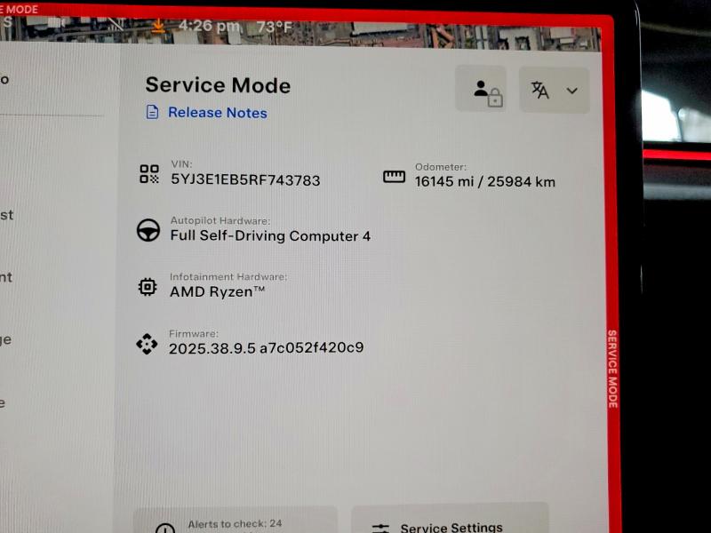 Photo 9 from auction – 2024 TESLA MODEL 3 with VIN 5YJ3E1EB5RF743783