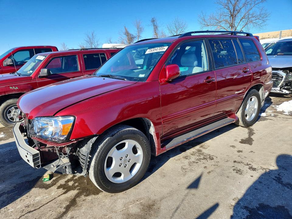 TOYOTA HIGHLANDER 2007 with VIN JTEEP21A070202153 - Photo from auction