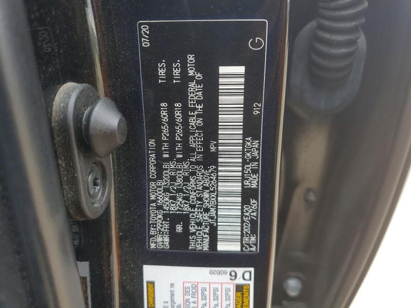 Photo 14 from auction – 2020 LEXUS GX 460 with VIN JTJAM7BXXL5264679