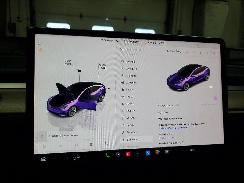 Photo 9 from auction – 2022 TESLA MODEL 3 with VIN 5YJ3E1EA7NF371364