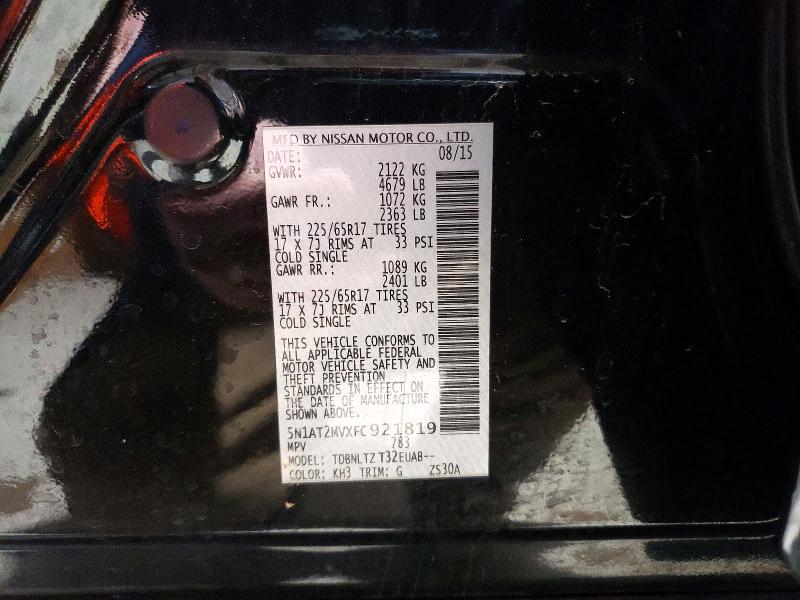 Photo 14 from auction – 2015 NISSAN ROGUE S with VIN 5N1AT2MVXFC921819