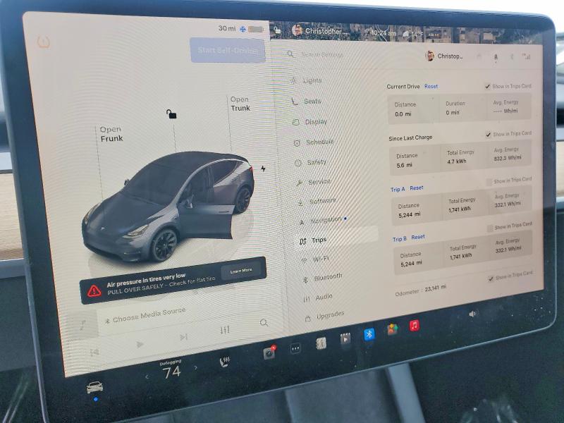 Photo 9 from auction – 2023 TESLA MODEL Y with VIN 7SAYGDEE9PF859614