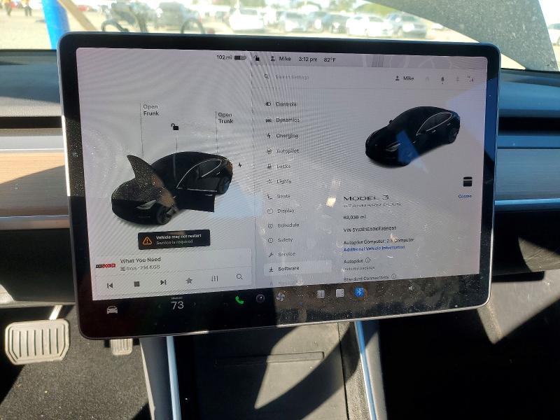 Photo 9 from auction – 2019 TESLA MODEL 3 with VIN 5YJ3E1EA0KF399051