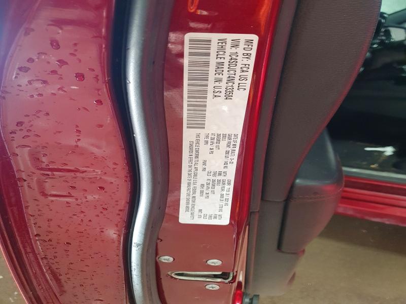 Photo 14 from auction – 2022 DODGE DURANGO R/ with VIN 1C4SDJCT4NC133584